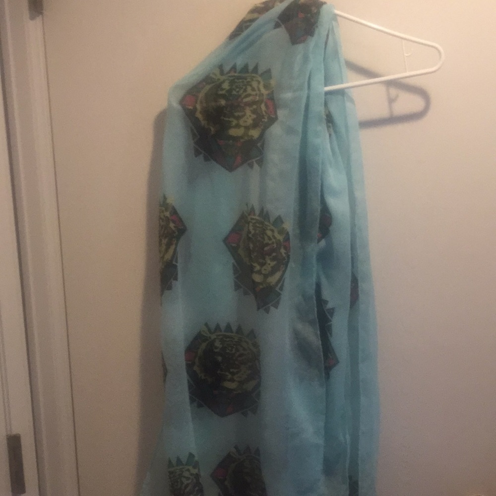 Light blue pretty scarf